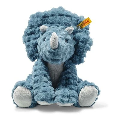 Steiff Dixi Triceratops 28cm Sitzend Petrol 87806 1 Steiff Dixi Triceratops 28cm Sitzend Petrol 87806