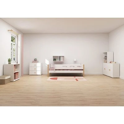 FLEXA Roomie Midi Bücherregal Mit 2 Türen Weiß/eiche 5 FLEXA Roomie Midi Bücherregal Mit 2 Türen Weiß/eiche – Bild 5