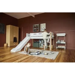 FLEXA Nor Halbhohes Bett Mit Schrägleiter Und Rutsche Weiß/eiche 17 FLEXA Nor Halbhohes Bett Mit Schrägleiter Und Rutsche Weiß/eiche -Kinder Haushaltswaren Geschäft ms9q6iwa2pp9f0nrr896n68z1h8q