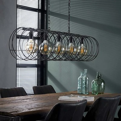 Rubjerg Design Hängeleuchte Spirale 5 Leuchten Metall Schwarz 7 Rubjerg Design Hängeleuchte Spirale 5 Leuchten Metall Schwarz – Bild 7