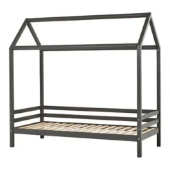 Hoppekids ECO Dream Hausbett 90x200cm Dunkelgrau