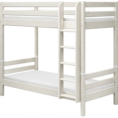FLEXA Classic Hohes Etagenbett Mit Senkrechter Leiter Mattweiß 1 FLEXA Classic Hohes Etagenbett Mit Senkrechter Leiter Mattweiß