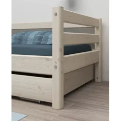 FLEXA Classic Bett 90x200cm Mit Ausziehbett Mattweiß -Kinder Haushaltswaren Geschäft njbduzd9djnhjry04lt3nuq84qur