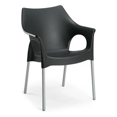 Best Alu-Stapelsessel Vegas Silber/anthrazit 9610050 1 Best Alu-Stapelsessel Vegas Silber/anthrazit 9610050