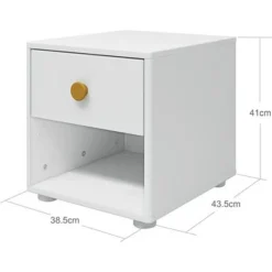 FLEXA Roomie Kommode Mit 1 Schublade Weiß/gelb -Kinder Haushaltswaren Geschäft nkkypoov070sbgyl9qj75j12my9q