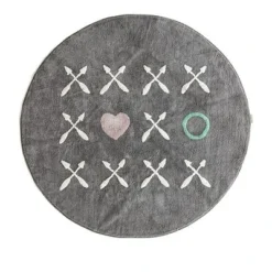 Minividuals Teppich Ø150cm XOXO Grau FAV17