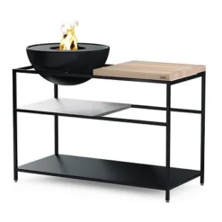 Höfats FIRE KITCHEN Outdoorküche Mit BOWL 57 Plancha-Grillset Tief