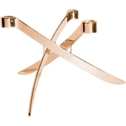 UYUNI Lightarch Kerzenständer Für 3 Mini Stabkerzen Rose Gold Sale