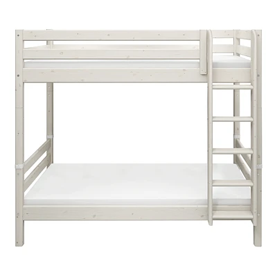 FLEXA Classic Hohes Etagenbett Mit Senkrechter Leiter Mattweiß 2 FLEXA Classic Hohes Etagenbett Mit Senkrechter Leiter Mattweiß – Bild 2