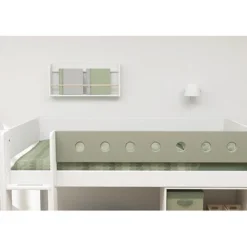FLEXA White Halbhohes Bett 90x200 Cm Mit Senkrechter Leiter Weiß/grün -Kinder Haushaltswaren Geschäft obyucg1f3qixofmn7v9kdtnwmwoz