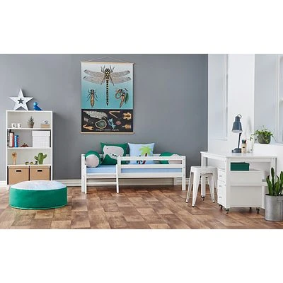 Hoppekids Peter Bücherregal Mit 3 Fachböden Weiß 2 Hoppekids Peter Bücherregal Mit 3 Fachböden Weiß – Bild 2