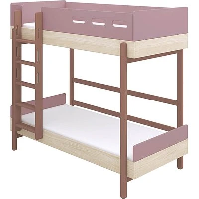 FLEXA Popsicle Etagenbett Mit Senkrechter Leiter Cherry 1 FLEXA Popsicle Etagenbett Mit Senkrechter Leiter Cherry