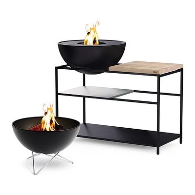 Höfats FIRE KITCHEN Outdoorküche Mit BOWL 70 Plancha-Grillset Tief 2 Höfats FIRE KITCHEN Outdoorküche Mit BOWL 70 Plancha-Grillset Tief – Bild 2