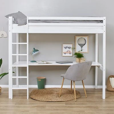 Hoppekids ECO Dream Hochbett 90x200 Cm Inkl. Schreibtisch Und Allergikerfreundlicher ECO-Matratze 4 Hoppekids ECO Dream Hochbett 90x200 Cm Inkl. Schreibtisch Und Allergikerfreundlicher ECO-Matratze – Bild 4