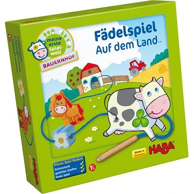 Haba Meine Erste Spielwelt - Bauernhof Fädelspiel Auf Dem Land 5580 3 Haba Meine Erste Spielwelt - Bauernhof Fädelspiel Auf Dem Land 5580 – Bild 3
