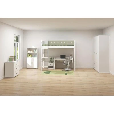 FLEXA Roomie Midi Bücherregal Mit 2 Türen Weiß/grün 5 FLEXA Roomie Midi Bücherregal Mit 2 Türen Weiß/grün – Bild 5