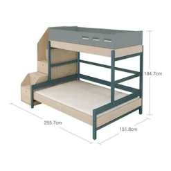 FLEXA Popsicle Familienbett Mit Treppe Blueberry -Kinder Haushaltswaren Geschäft osfo7bcnhl5z81h5wpvb28j4u5ls