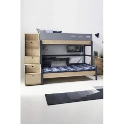 FLEXA Popsicle Familienbett Mit Treppe Blueberry -Kinder Haushaltswaren Geschäft osmqacgpkb5868q1dfffh5dqbb47
