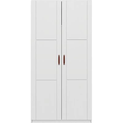 Lifetime Schrank 100cm Mit 2 Türen, Einteilung Und Kleiderstange Weiß Lackiert 1 Lifetime Schrank 100cm Mit 2 Türen, Einteilung Und Kleiderstange Weiß Lackiert