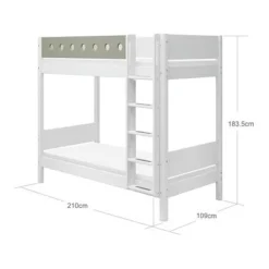 FLEXA White Hohes Etagenbett 90x200 Cm Mit Senkrechter Leiter Weiß/grün 10 FLEXA White Hohes Etagenbett 90x200 Cm Mit Senkrechter Leiter Weiß/grün -Kinder Haushaltswaren Geschäft ovucmu4b05xqden3peypfdyigcgh