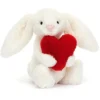 Jellycat Kuscheltier Bashful Red Love Heart Bunny Little 18 Cm