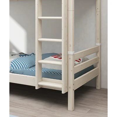 FLEXA Classic Hohes Etagenbett Mit Senkrechter Leiter Mattweiß 7 FLEXA Classic Hohes Etagenbett Mit Senkrechter Leiter Mattweiß – Bild 7