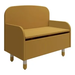 FLEXA Dots Aufbewahrungsbank Mit Rückenlehne Senfgelb -Kinder Haushaltswaren Geschäft p07v4pyflmz9x6puey027kfdpjba