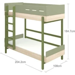 FLEXA Popsicle Etagenbett Mit Senkrechter Leiter Kiwi -Kinder Haushaltswaren Geschäft p1rblj98n148835iygiv8zq10il2