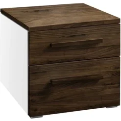 Hasena Twia Nachttisch Nussbaum Geölt/weiß