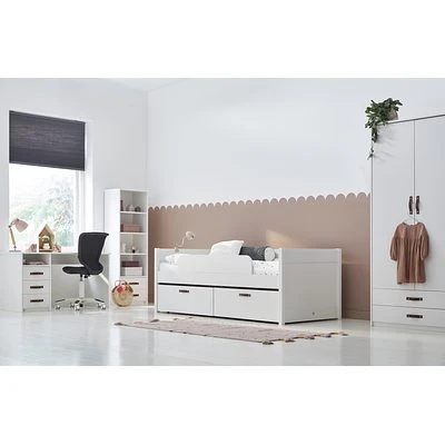 COOL KIDS Tagesbett 90x200cm Mit Himmelaufsatz Weiß Inkl. Rollrost 4 COOL KIDS Tagesbett 90x200cm Mit Himmelaufsatz Weiß Inkl. Rollrost – Bild 4