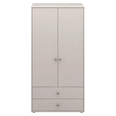 FLEXA Classic Kleiderschrank Mit 2 Türen U. 2 Schubladen Grau/grün 2 FLEXA Classic Kleiderschrank Mit 2 Türen U. 2 Schubladen Grau/grün – Bild 2