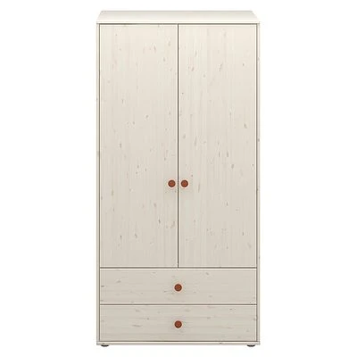 FLEXA Classic Kleiderschrank Mit 2 Türen U. 2 Schubladen Mattweiß/rosa 2 FLEXA Classic Kleiderschrank Mit 2 Türen U. 2 Schubladen Mattweiß/rosa – Bild 2