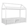 Lifetime 4in1 Hausbett Mit Deluxe Lattenrost Weiß Lackiert 486111-10
