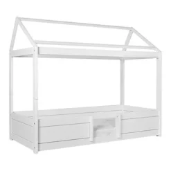 Lifetime 4in1 Hausbett Mit Deluxe Lattenrost Weiß Lackiert 486111-10