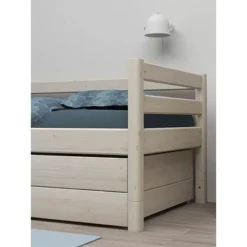 FLEXA Classic Bett 90x200cm Mit Ausziehbett Und 2 Schubladen Mattweiß -Kinder Haushaltswaren Geschäft qc9qrdjqanuco2eow2e8s6rgws3j