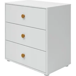 FLEXA Roomie Kommode Mit 3 Schubladen Weiß/gelb