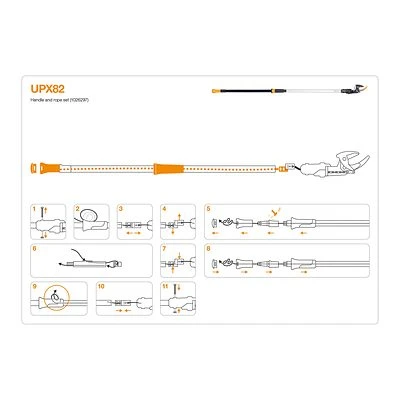 FISKARS Original Ersatz-Griff Und Seil Für Bypass Teleskop-Schneidgiraffe 4 FISKARS Original Ersatz-Griff Und Seil Für Bypass Teleskop-Schneidgiraffe – Bild 4