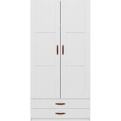 Lifetime Schrank 100cm Mit 2 Türen, 2 Böden Und 2 Schubladen Weiß Lackiert 1 Lifetime Schrank 100cm Mit 2 Türen, 2 Böden Und 2 Schubladen Weiß Lackiert