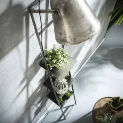 Rubjerg Design Wandregal Mit Lampe Metall Altsilber -Kinder Haushaltswaren Geschäft qgnxigagloze428efd3ogxavh3ol