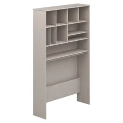 FLEXA Classic Hutch Nischregal Hoch Für Schreibtisch Grau