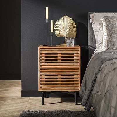 Rubjerg Design Nachttisch Slide Mit 2 Schublade Akazie Massiv Natur 1 Rubjerg Design Nachttisch Slide Mit 2 Schublade Akazie Massiv Natur