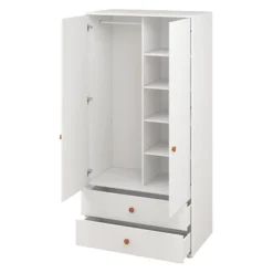 FLEXA Roomie Kleiderschrank Mit 2 Türen Und 2 Schubladen Weiß/rosa 13 FLEXA Roomie Kleiderschrank Mit 2 Türen Und 2 Schubladen Weiß/rosa -Kinder Haushaltswaren Geschäft qovaxz84c87efaeqr8tm9p1ffqbx