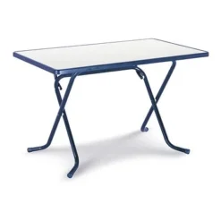 Best Freizeitmöbel Scherenklapptisch Primo Eckig 110x70cm Blau