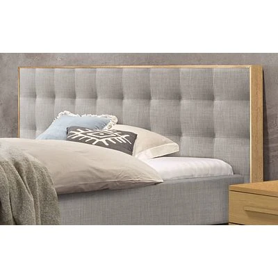 Hasena Noah Polsterbett 180x200cm Fußhöhe: 25cm Eiche Hell Geölt/Pepe Grau 4 Hasena Noah Polsterbett 180x200cm Fußhöhe: 25cm Eiche Hell Geölt/Pepe Grau – Bild 4