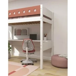 FLEXA White Hochbett Mit Schreibtisch 90x200 Cm Mit Senkrechter Leiter Weiß/rotviolett 12 FLEXA White Hochbett Mit Schreibtisch 90x200 Cm Mit Senkrechter Leiter Weiß/rotviolett -Kinder Haushaltswaren Geschäft qusguxm0w7gcdvso0vp4f1arpy31