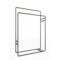 Metallbude Handtuchständer Delaya Schwarz