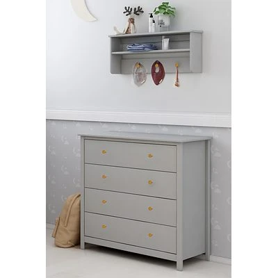 FLEXA Luna Kommode Mit 4 Schubladen Grau 6 FLEXA Luna Kommode Mit 4 Schubladen Grau – Bild 6