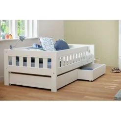 Lifetime Norden Basisbett 90x200cm Mit Rollboden Und Absturzsicherung Weiß -Kinder Haushaltswaren Geschäft ra6l9x67re7pn0wzh59pldxa80jr