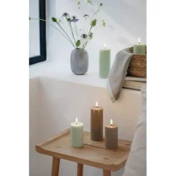 UYUNI LED Kerze Smooth 5,8x10 Cm Dusty Green -Kinder Haushaltswaren Geschäft rfr7bzqz29i1ebuhua2hr4o6x2y9