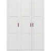 Lifetime Schrank 150cm Mit 3 Türen Und 3 Einlegeböden Weiß Lackiert